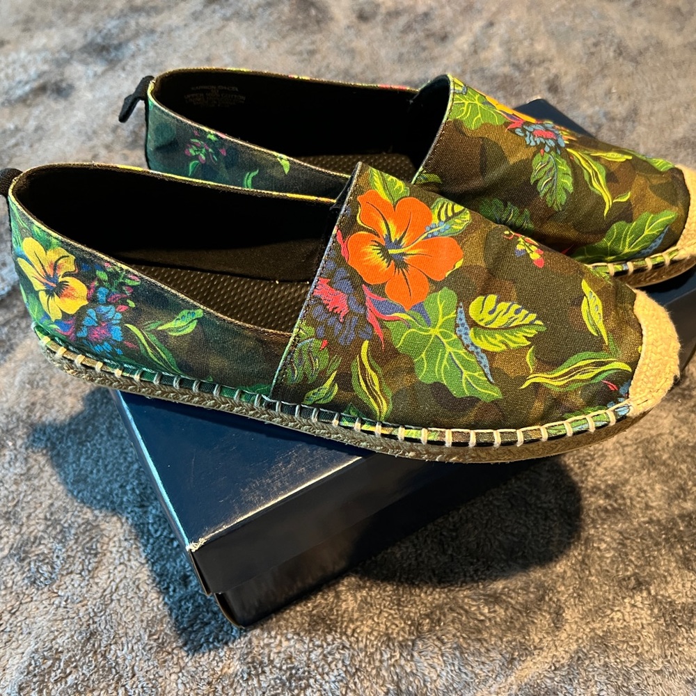 SOLD**** Polo Ralph Lauren Barron Floral Camo Shoes